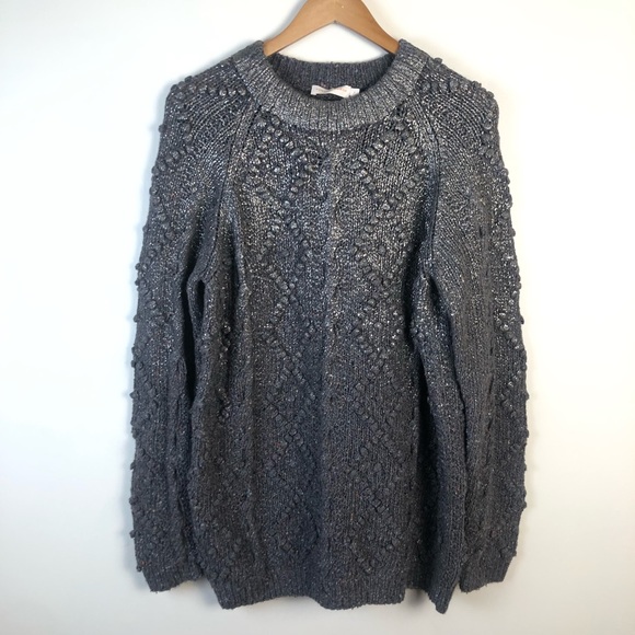 Tory Burch Shawn Metallic Tunic Sweater - Picture 2 of 3